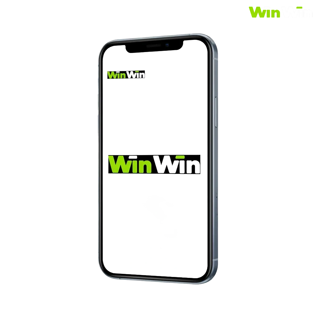 بنر ترويجي لتطبيق WinWin للأندرويد وiOS؛ هاتف يعرض مزايا المراهنات والكازينو وشعارات فودافون كاش وإنستاباي والعملات الرقمية