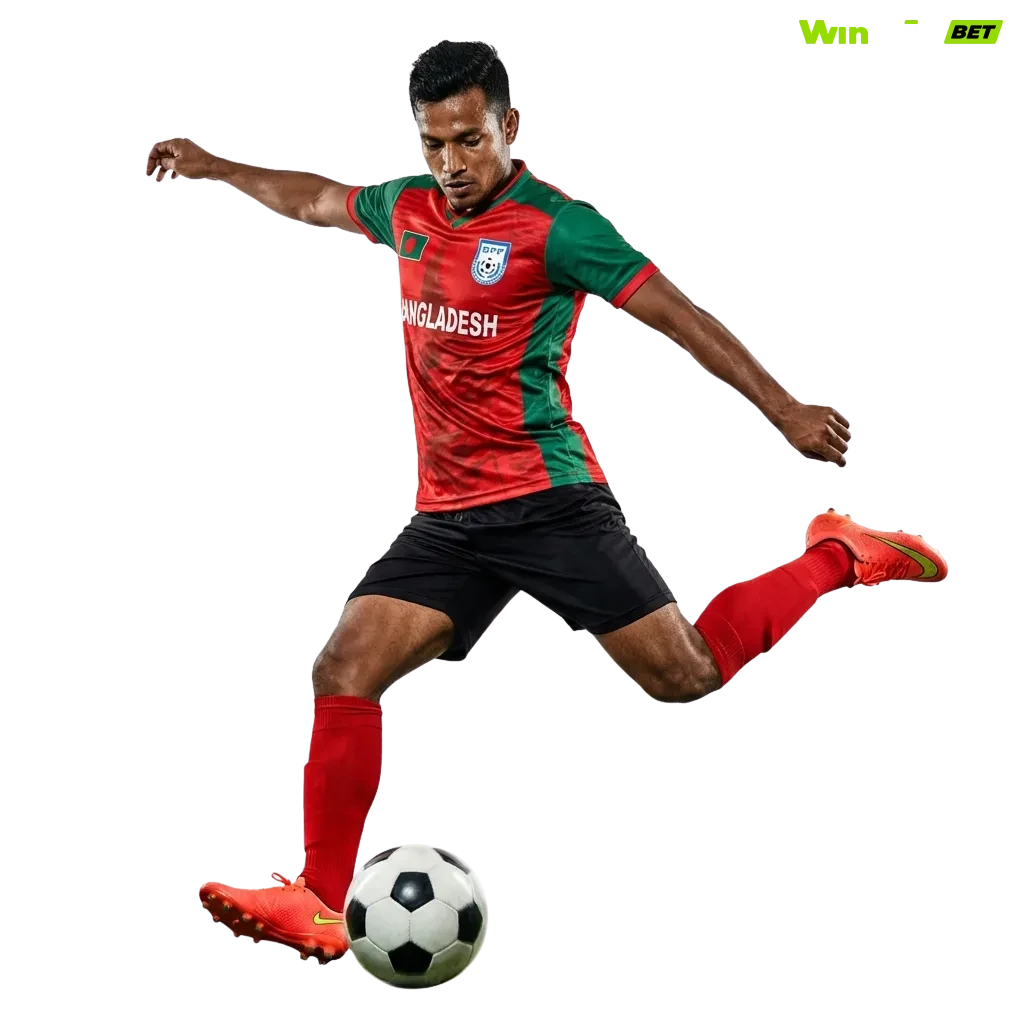 Football betting on WinWin Bangladesh with live odds, match predictions, and 200% welcome bonus for new players.
