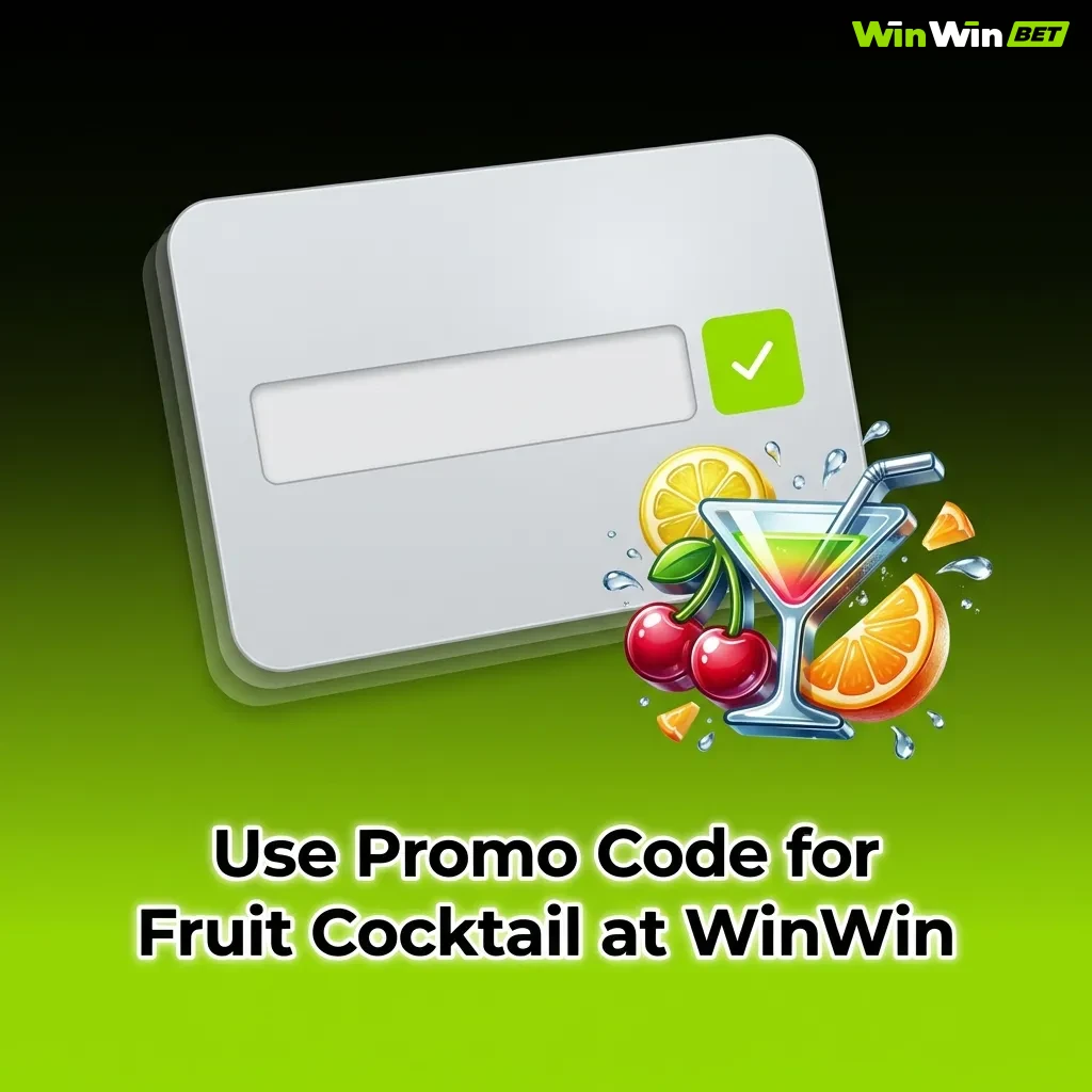 Enter promo code FRUIT200 at WinWin for 20 free spins on Fruit Cocktail slot game in Bangladesh.