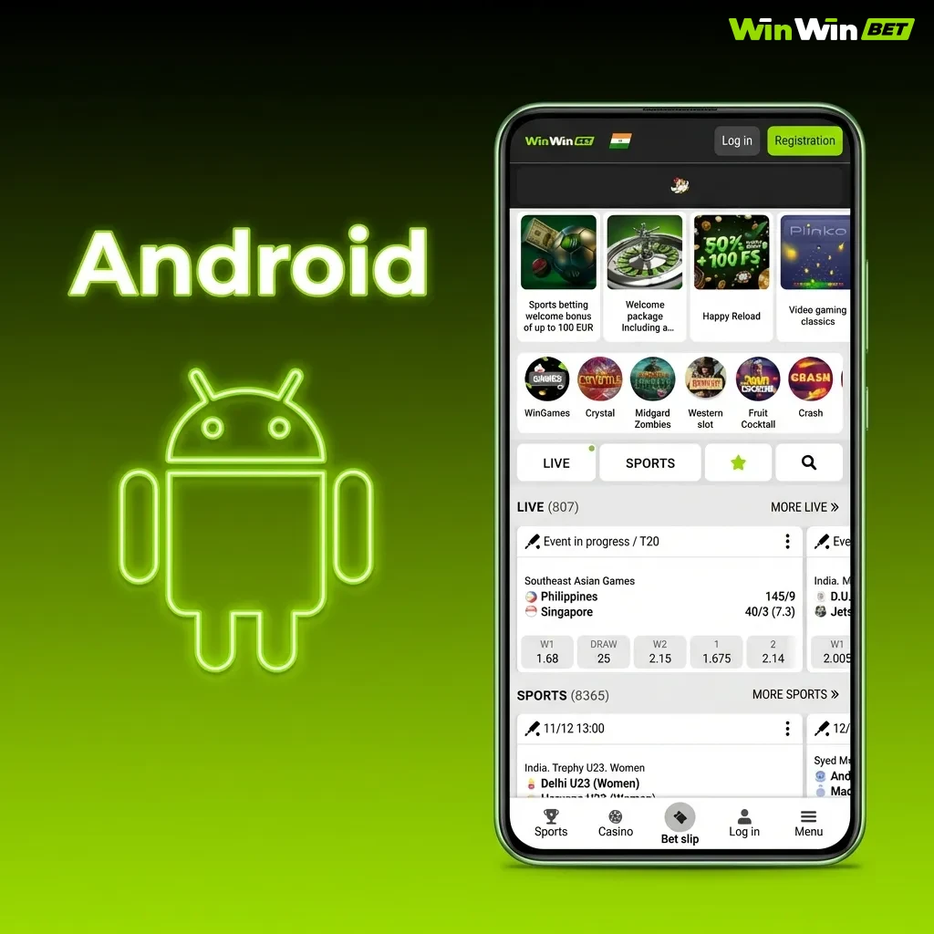 Android app download guide showing installation steps for betting app on devices version 5.0 and above
