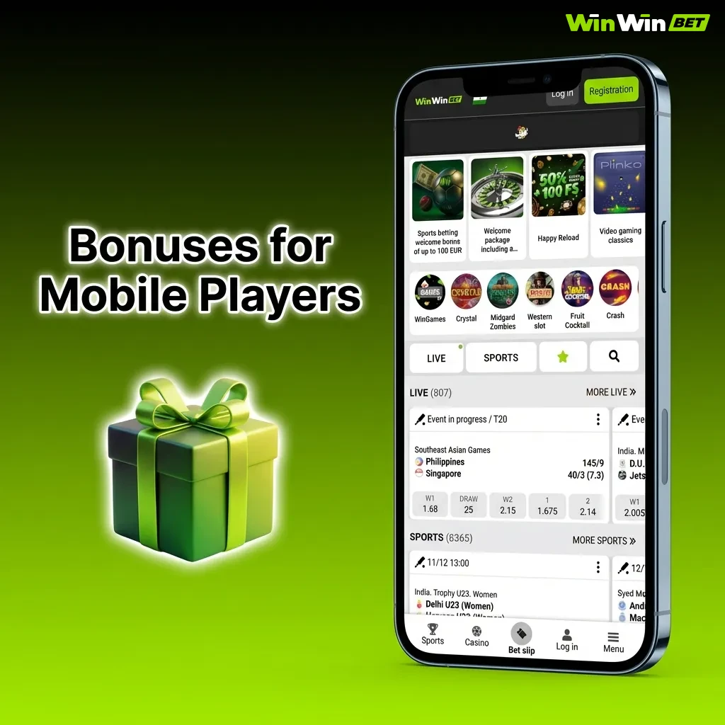 Mobile player checking bonus offers on smartphone screen showing welcome deposit and free bet promotions