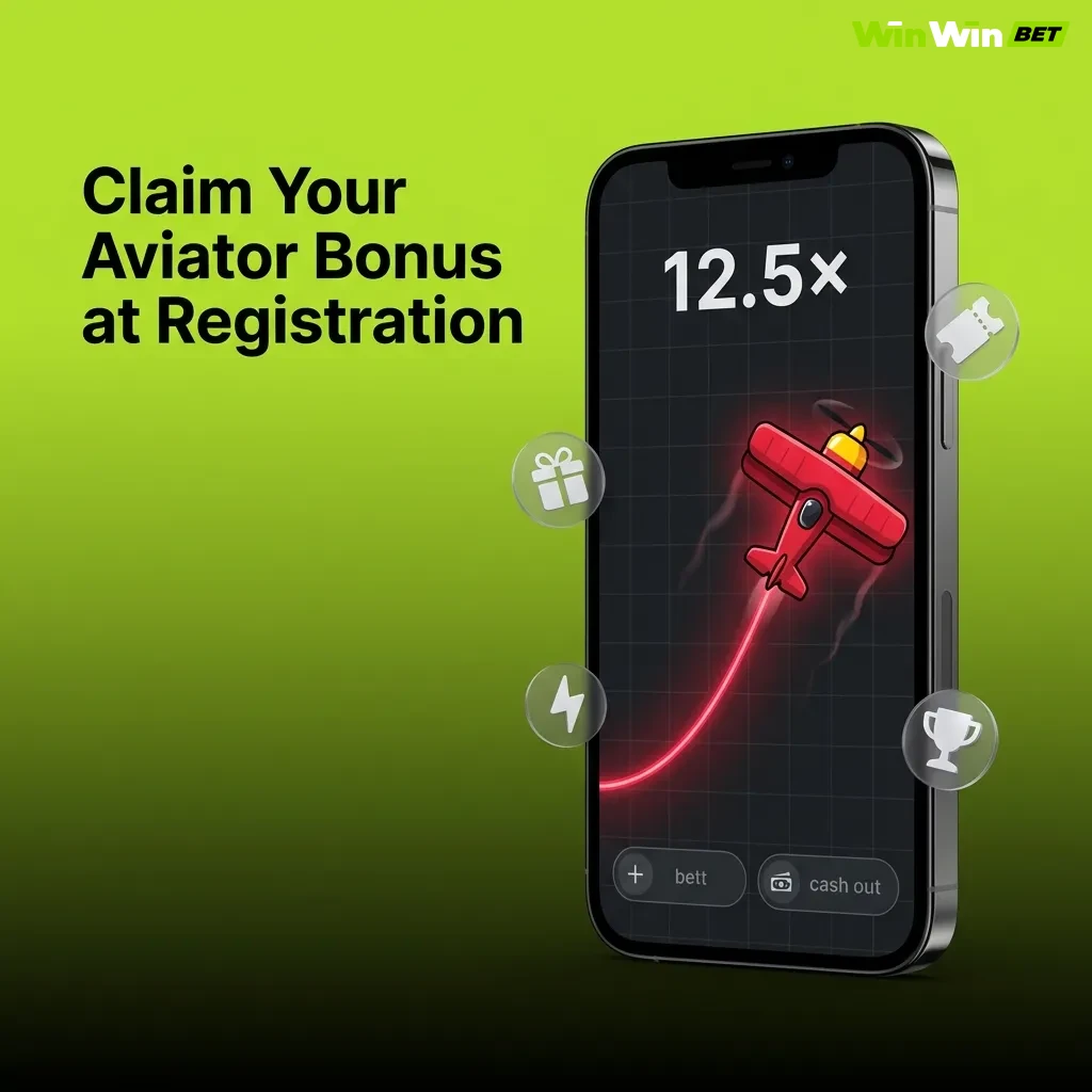 New players receiving bonus funds and free spins at casino registration with Aviator game visible on screen