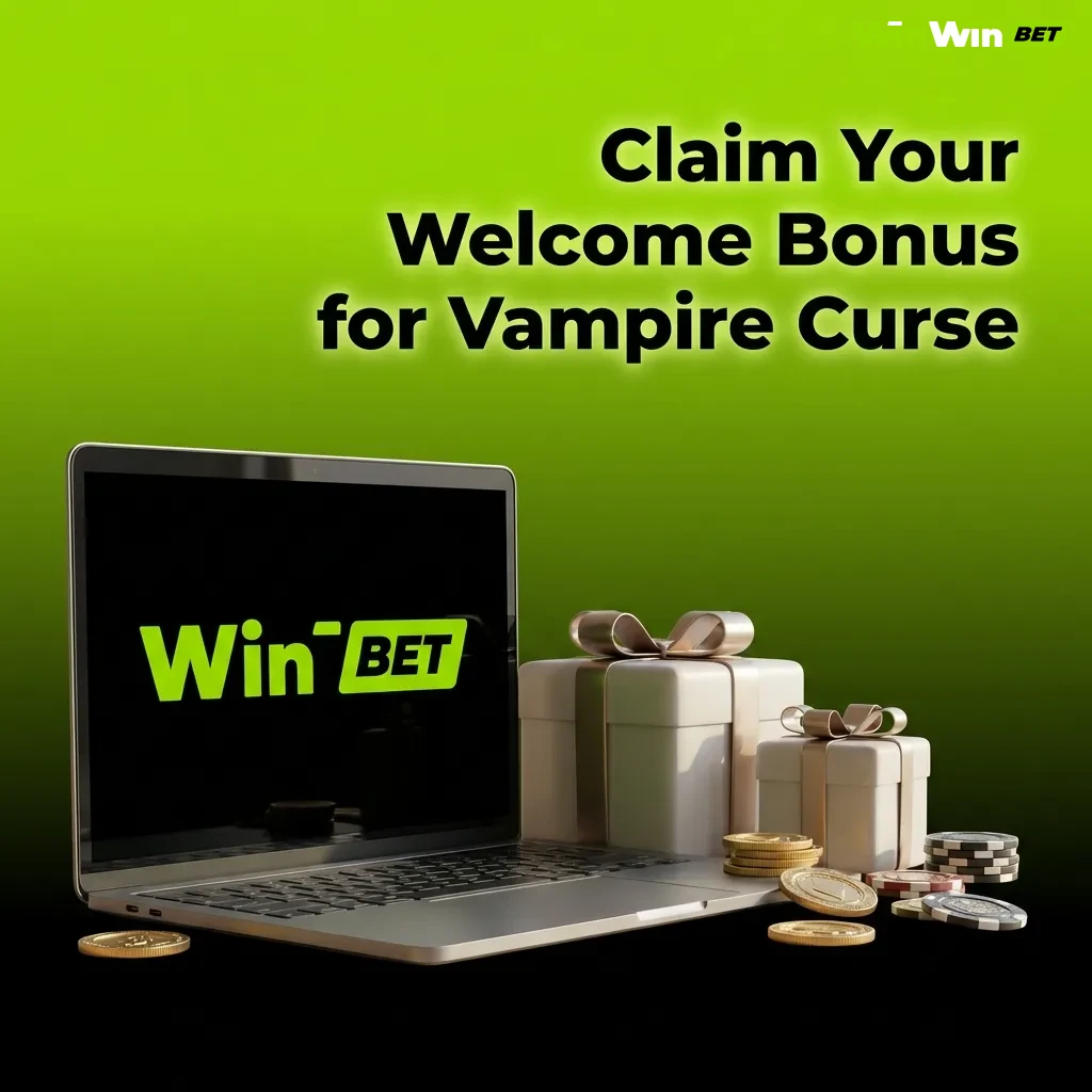 Casino welcome bonus screen showing 200% deposit match and 150 free spins for Vampire Curse slot game in Bangladesh