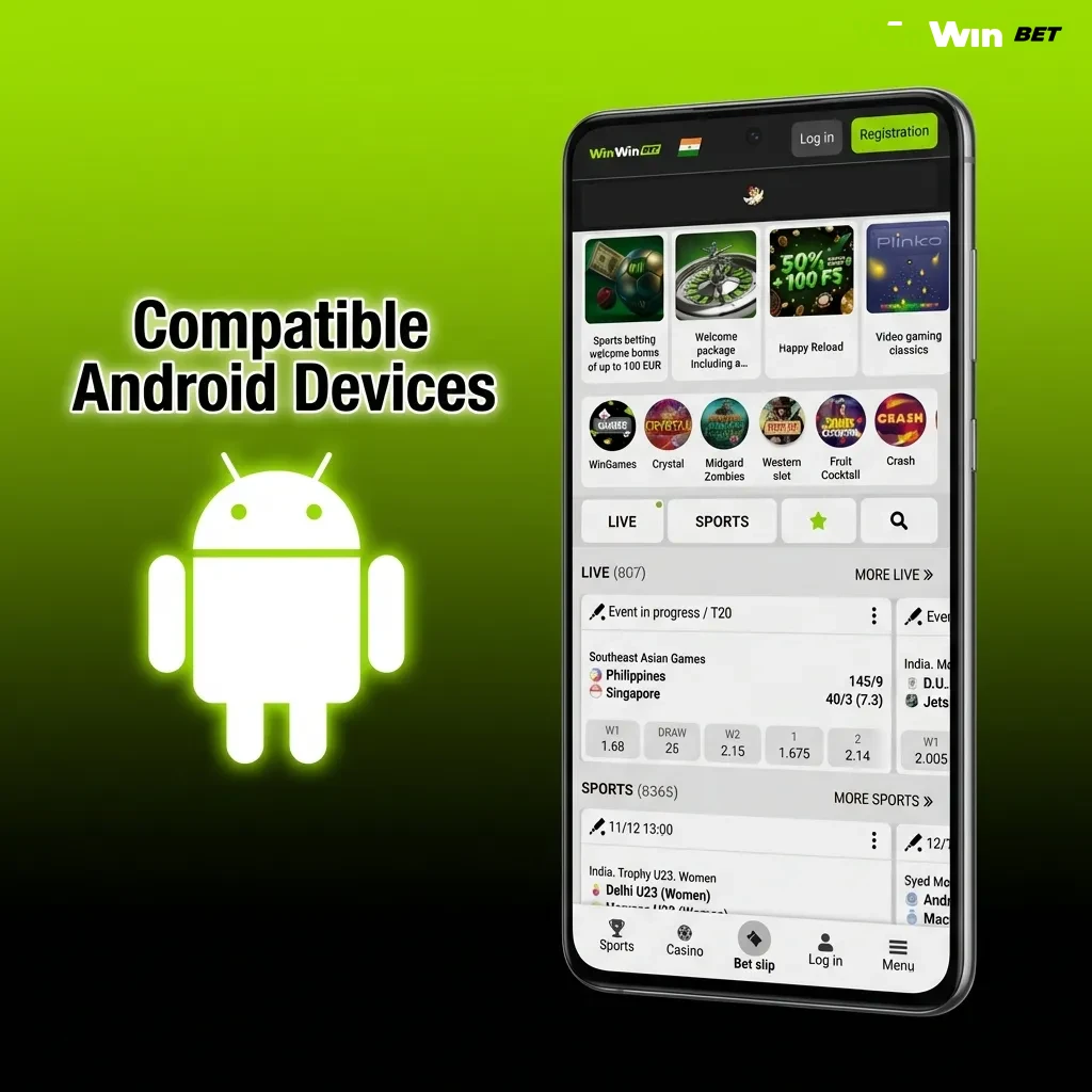 Popular Android phones compatible with mobile app including Samsung Galaxy, Xiaomi Redmi, Realme, Oppo, Vivo, OnePlus, Pixel