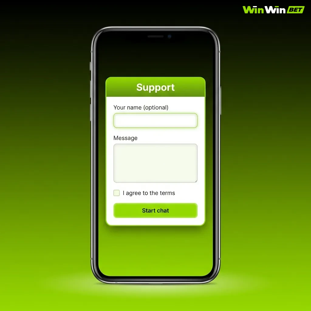 WinWin mobile app login screen showing login button, mobile number/email field, password field, and submit button