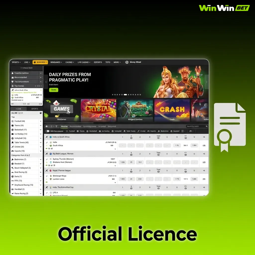 Curacao eGaming licence certificate displayed for legal online betting platform serving Bangladesh players