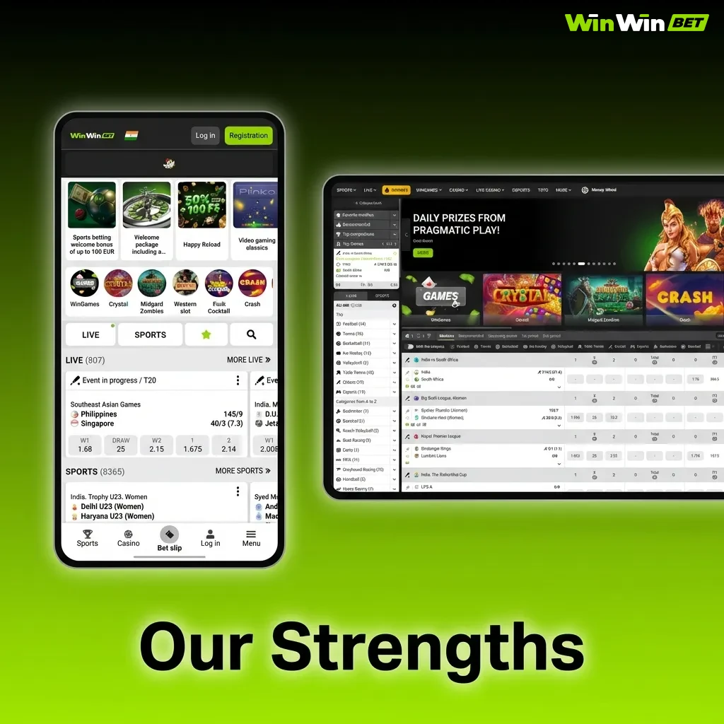 Bangladesh betting platform showing instant deposits, competitive odds, 24/7 support, and mobile accessibility features