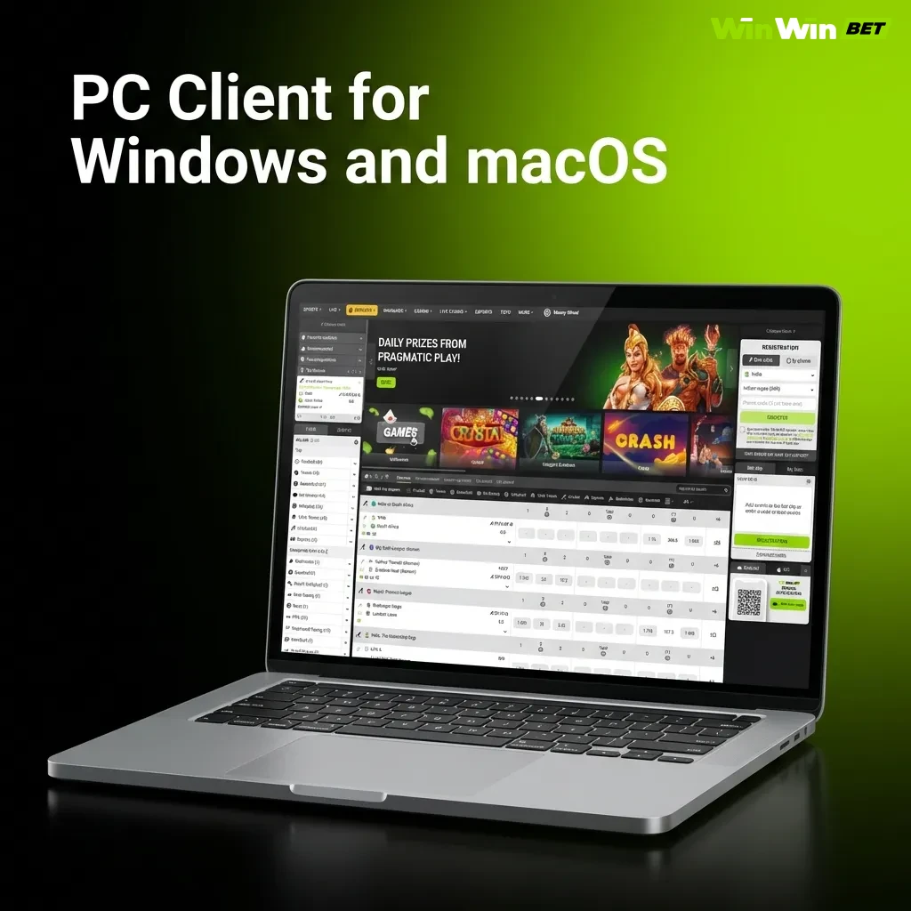 User accessing betting website on desktop computer through web browser on Windows or macOS