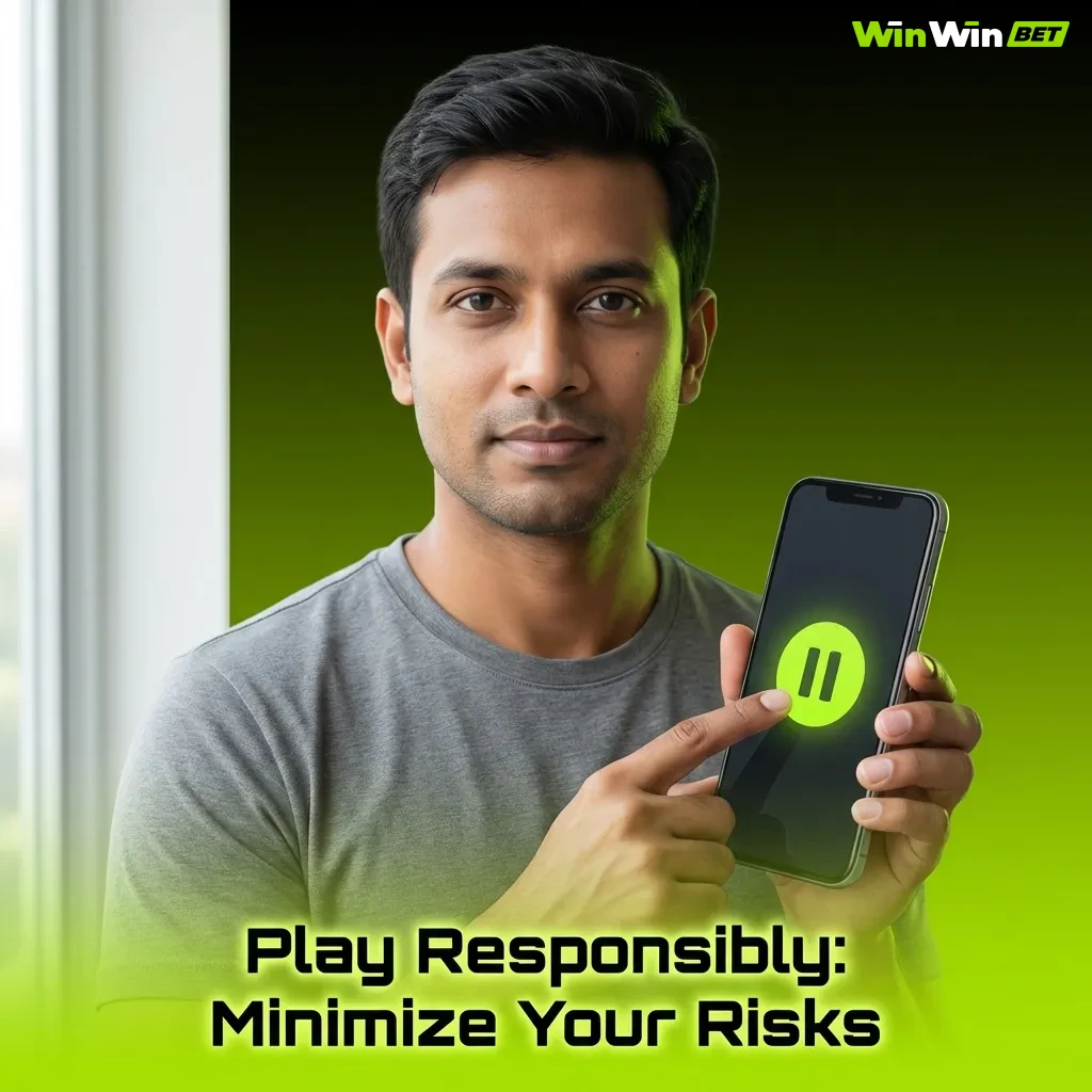 Person setting budget limits on casino gaming app to promote responsible gambling and financial control