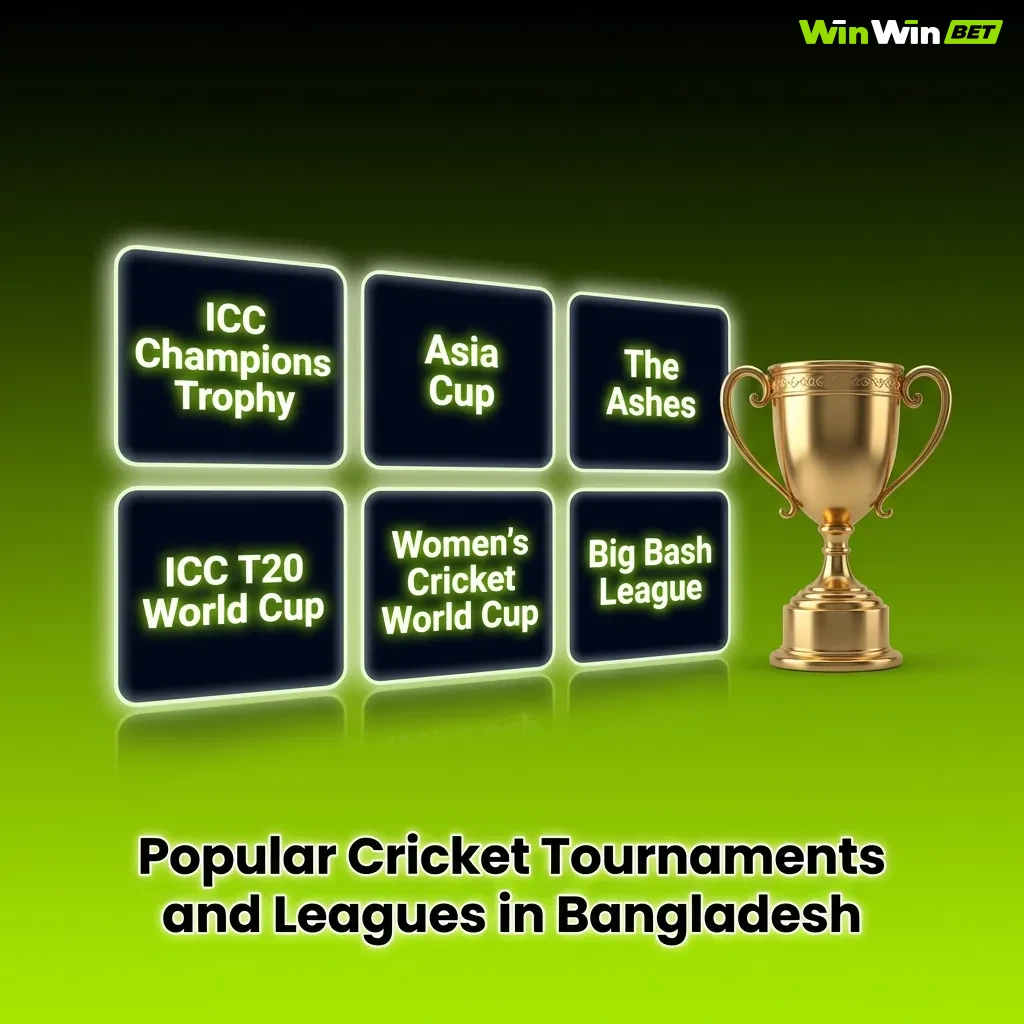 Cricket tournaments including ICC World Cup, T20 World Cup, IPL, and The Ashes with betting markets and live odds