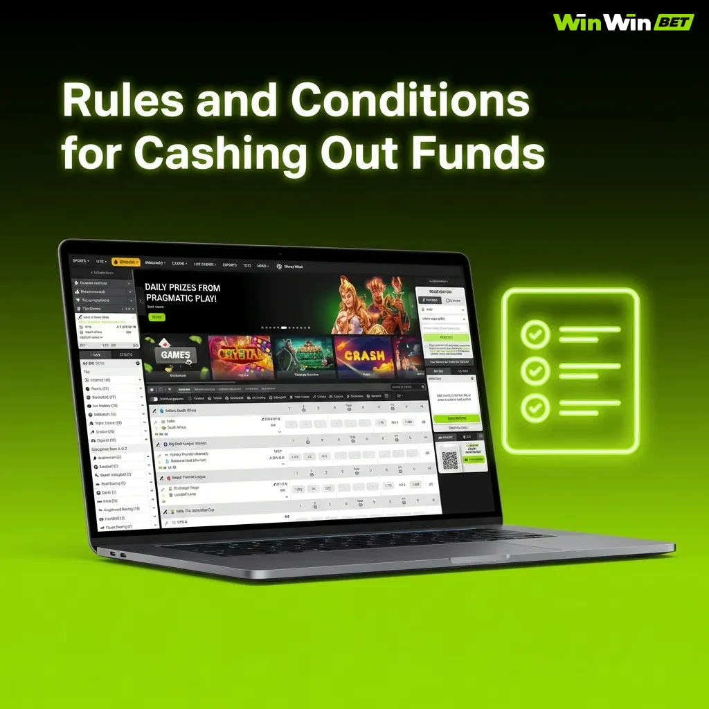 Platform rules for secure fund withdrawals showing verification, wagering, payment methods, limits, and processing times