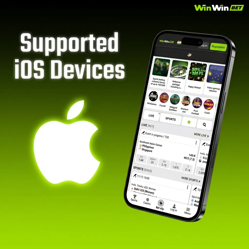 List of compatible iPhones and iPads showing device models from iPhone 8 onwards and iOS 12.0 requirement