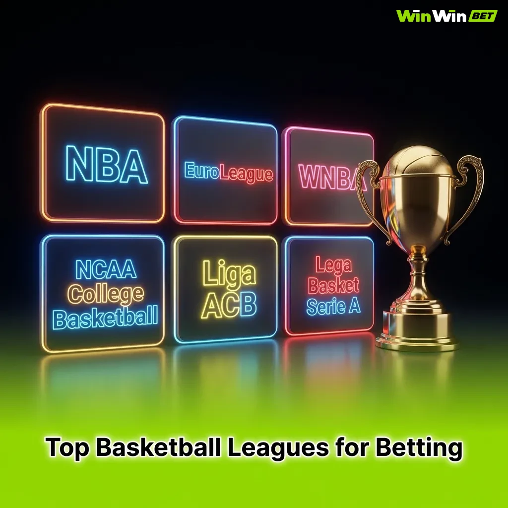 Basketball leagues including NBA, EuroLeague, FIBA World Cup, Olympics, NCAA March Madness, CBA, and Australian NBL logos
