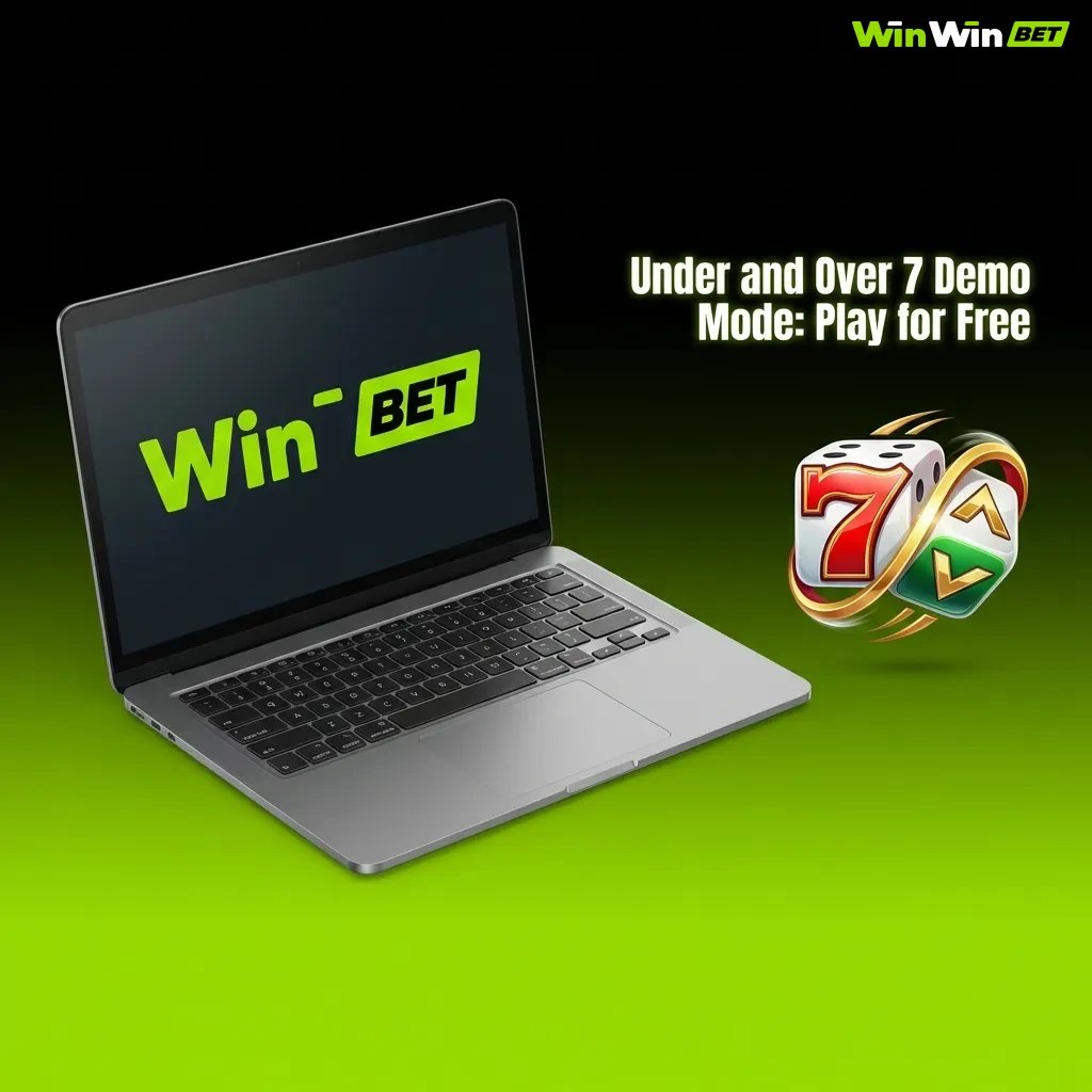 Player testing Under and Over 7 card game in demo mode with virtual credits on screen