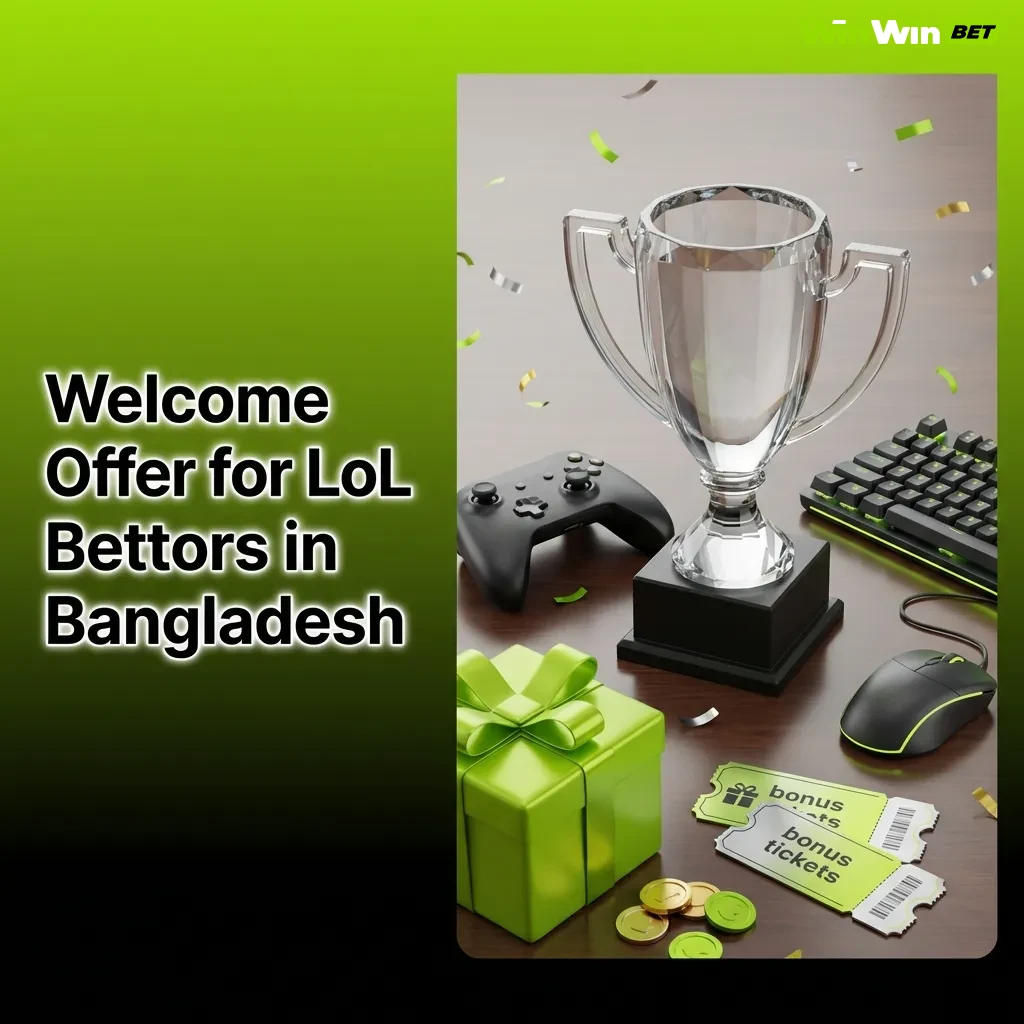 Bangladesh League of Legends bettors claiming 200% welcome bonus deposit offer with free spins on WinWin platform