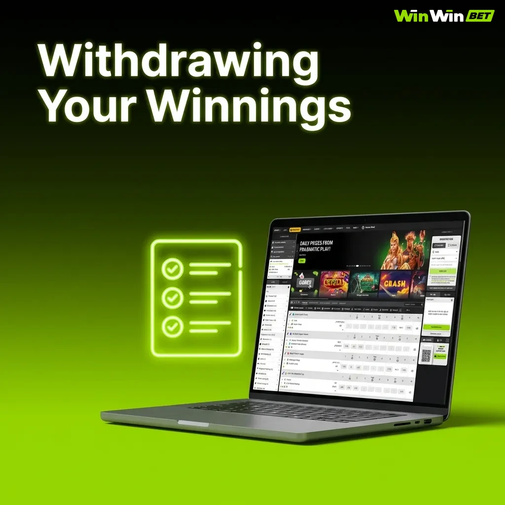 Secure withdrawal process diagram showing five steps from cashier access to funds arrival in account